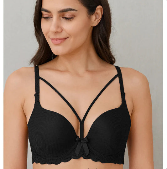 Soft Charm Strappy Push-Up Bra