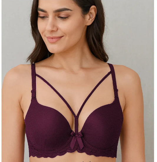 Soft Charm Strappy Push-Up Bra
