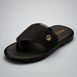 Moonrise Classic Black Slide – Royal Comfort for Everyday Wear - 327