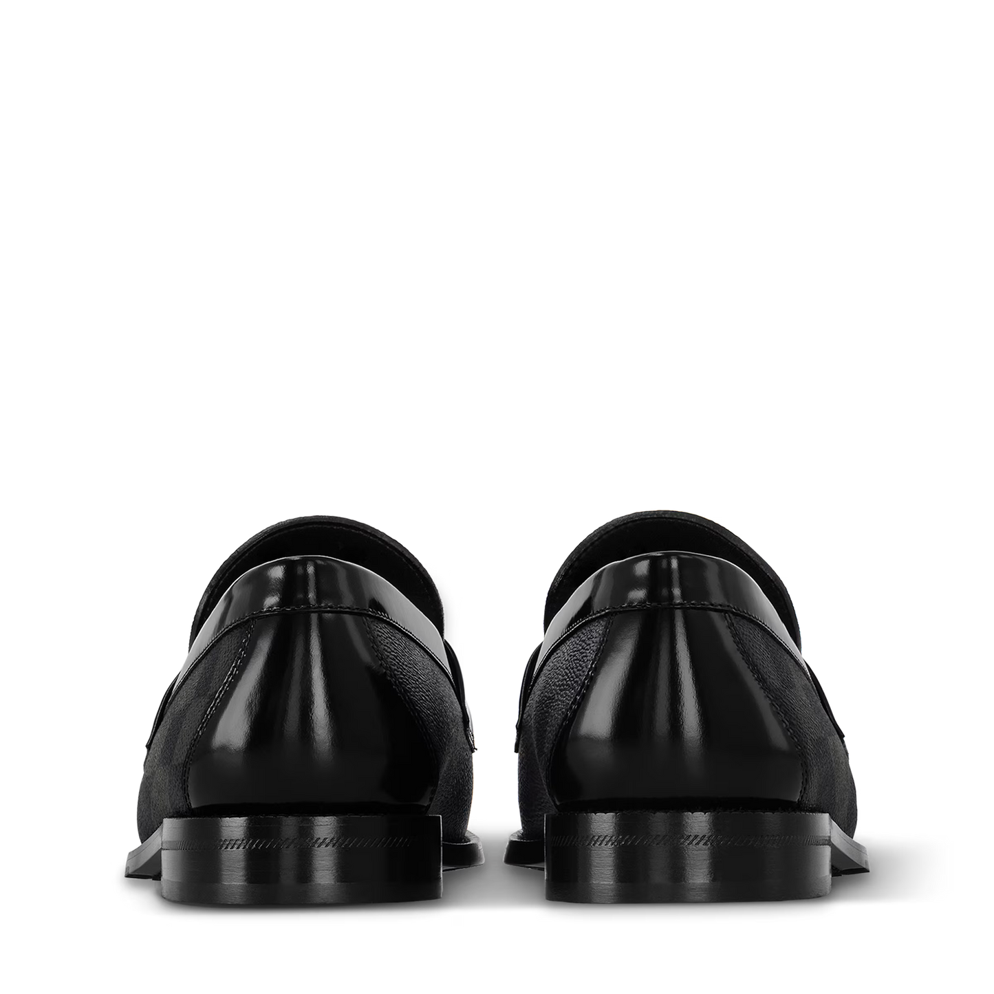 Men’s Luxury Checkered Loafers – Black Edition